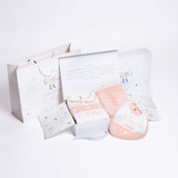 Little IA Organic Cotton Heart Sleepsuit & Bib Set - Laadlee