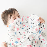 Yellow Doodle Organic Luxury Swaddle - Doodle Arrows - Laadlee