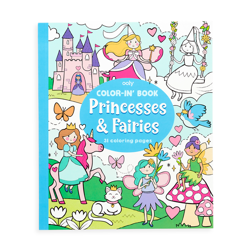 OOLY Coloring Book - Princesses & Fairies - Laadlee