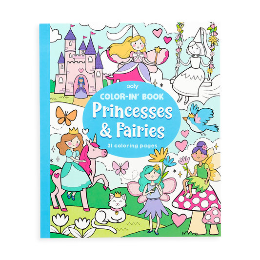 OOLY Coloring Book - Princesses & Fairies - Laadlee