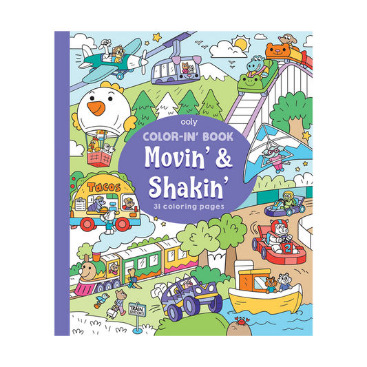 OOLY Coloring Book - Movin' & Shakin' - Laadlee