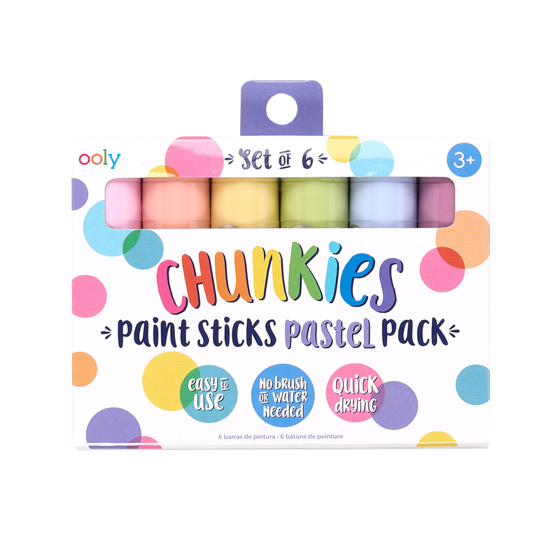 OOLY Chunkies Paint Sticks - Set of 6 - Pastels - Laadlee