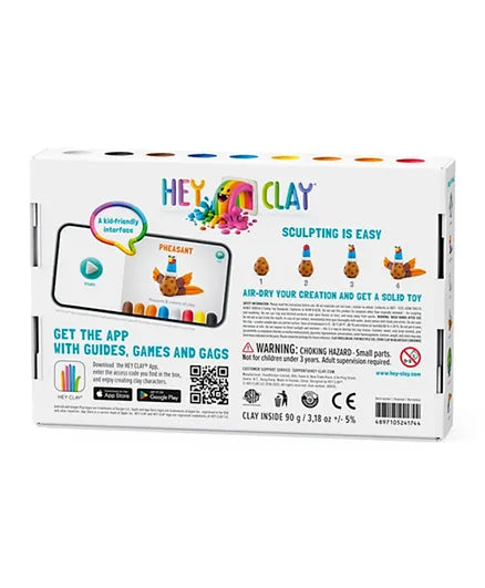 Hey Clay - DIY Birds Plastic Modelling Air-Dry Clay - 6pcs - Laadlee