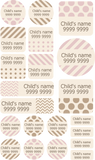 My Nametags Maxistickers - Blue Pattern (Pack of 21) - Laadlee