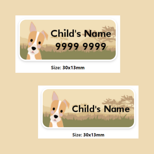 My Nametags Stickers - Dog (Pack of 56) - Laadlee