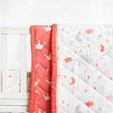 Yellow Doodle Reversible Comfort Quilt - Magical Rainbows - Laadlee