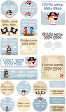 My Nametags Maxistickers - Pirate Boy (Pack of 21) - Laadlee