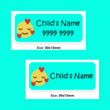 My Nametags Iron-ons - Heart Smiley (Pack of 56) - Laadlee
