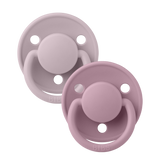 BIBS De Lux 2 Pack Silicone Onesize - Dusky Lilac / Heather - Laadlee