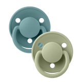 BIBS De Lux 2 Pack Silicone Onesize - Island Sea / Sage - Laadlee