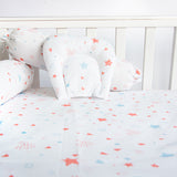 Yellow Doodle Cot Bedsheet Set - Fairy Dust - Laadlee