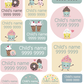My Nametags Maxistickers - Sweets (Pack of 21) - Laadlee