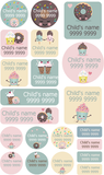 My Nametags Maxistickers - Sweets (Pack of 21) - Laadlee