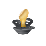 BIBS Couture 2 Pack Latex S1 - Iron / Baby Blue - Laadlee