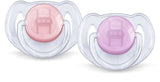 Philips Avent Soother Silicone Transparent (6M - 18M) - (Pack of 2) - Laadlee