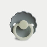 Frigg Daisy Silicone Baby Pacifier 6M-18M, 1Pack, French Gray Night - Size 2 - Laadlee