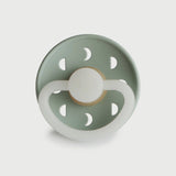 Frigg Moon Phase Latex Baby Pacifier 0-6M, 1Pack, Sage Night - Size 1 - Laadlee