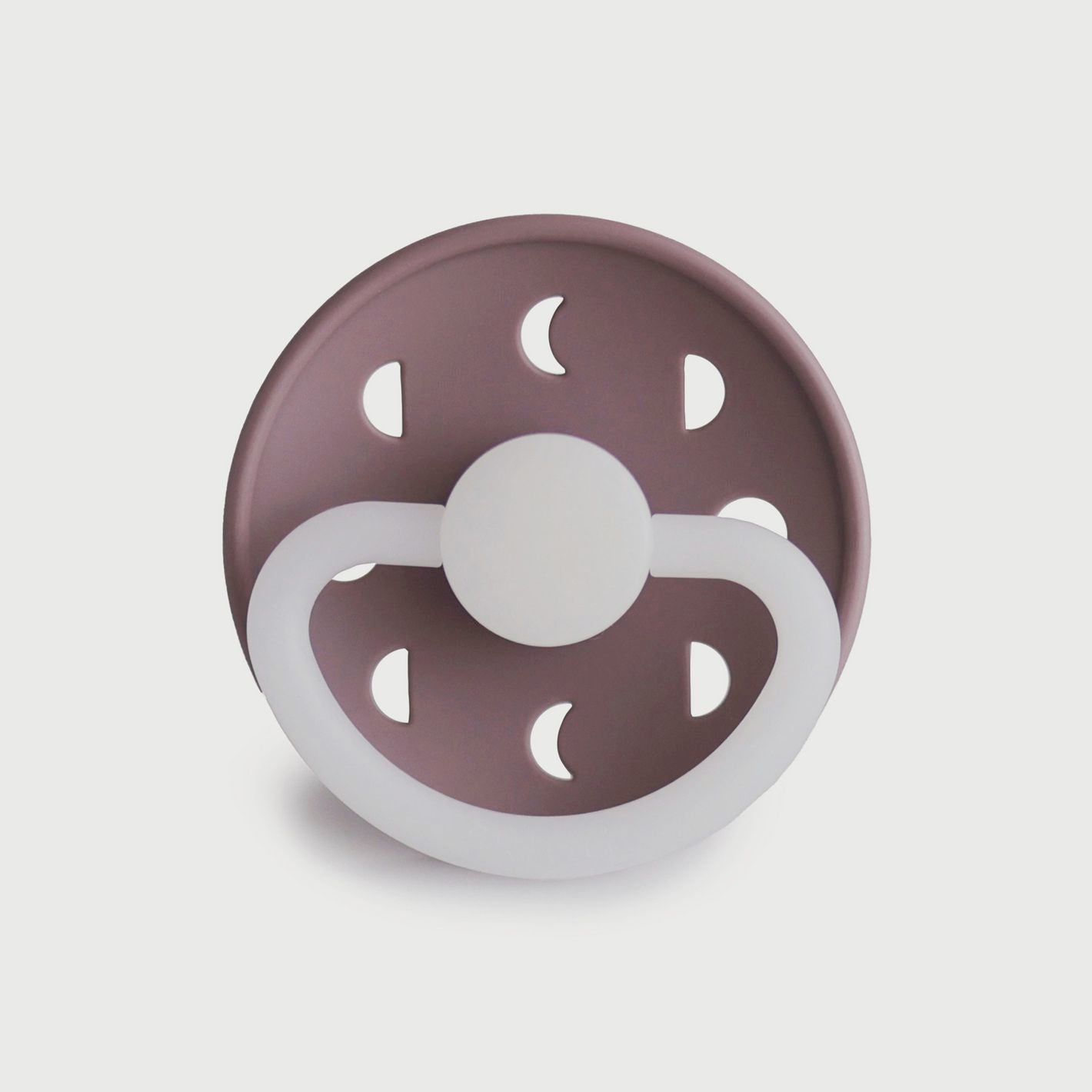 Frigg Moon Phase Silicone Baby Pacifier 6M-18M, 1Pack, Twilight Mauve Night - Size 2 - Laadlee