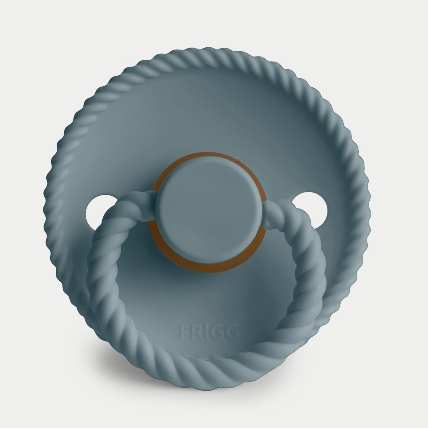 Frigg Rope Silicone Baby Pacifier 6M-18M, 1Pack, Stone Blue - Size 2 - Laadlee