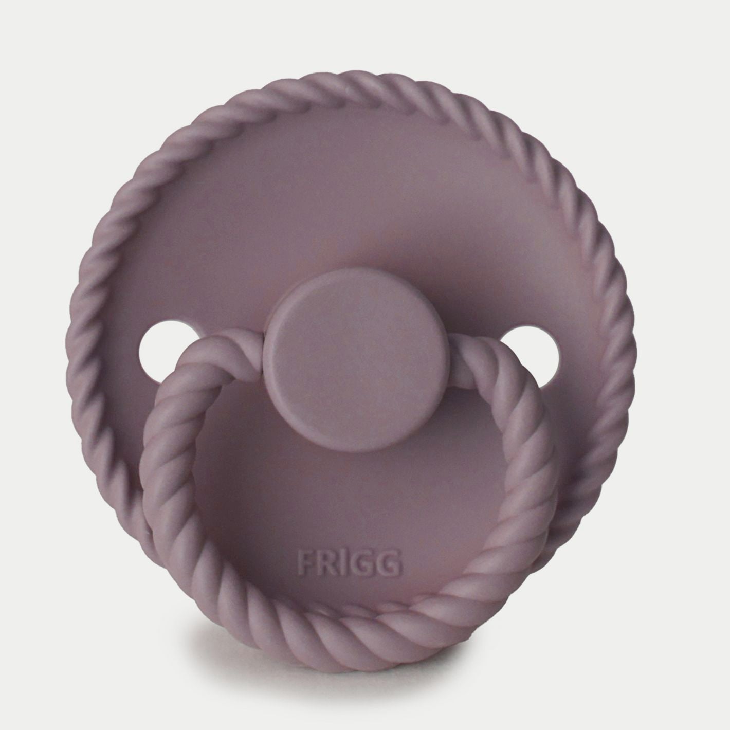 Frigg Rope Silicone Baby Pacifier 6M-18M, 1Pack, Twilight Mauve - Size 2 - Laadlee
