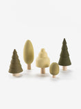 SABO Concept - Wooden Forest Green Mini 5-pc Trees - Laadlee