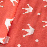 Yellow Doodle Organic Luxury Swaddle - Crowns - Laadlee