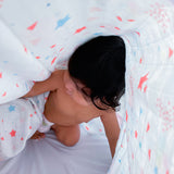 Yellow Doodle Organic Luxury Swaddle - Fairy Dust - Laadlee