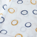 Yellow Doodle Organic Luxury Swaddle - Doodle Circles - Laadlee