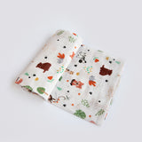 Yellow Doodle Organic Luxury Swaddle - Baby Animals - Laadlee