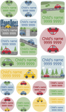My Nametags Maxistickers - Cars (Pack of 21) - Laadlee