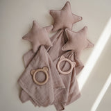 Mushie Lovey Blanket Star Natural - Laadlee