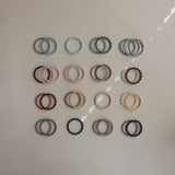 Mushie Silicone Pearl Teether Bracelets Berry/Marigold/Khaki - Laadlee