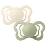 BIBS Couture 2 Pack Latex S1 - Ivory / Sage - Laadlee