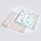 Yellow Doodle Organic Luxury Swaddles Set - Lil Travellers / Doodle Rain - Laadlee