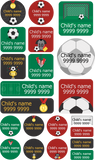 My Nametags Maxistickers - Football (Pack of 21) - Laadlee