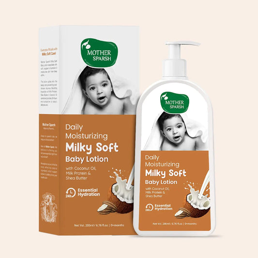 Mother Sparsh Milky Soft Baby Lotion - 200ml - Laadlee