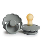Frigg Daisy Latex Baby Pacifier 6M-18M, 1Pack, French Gray - Size 2 - Laadlee