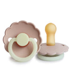 Frigg Daisy Latex Baby Pacifier 6M-18M, 1Pack, Blush Night - Size 2 - Laadlee