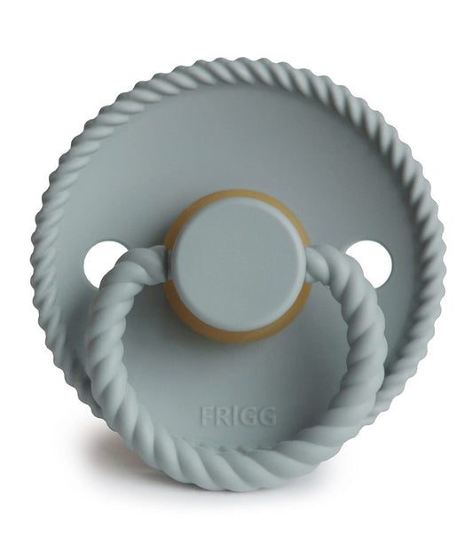 Frigg Rope Silicone Baby Pacifier 0-6M, 1Pack, French Gray - Size 1 - Laadlee
