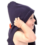 Ekobo Bambino Baby Hooded Towel and Wash Cloth Set - Midnight Blue - Laadlee