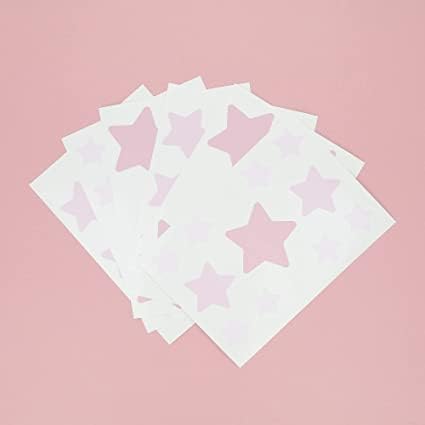 My Nametags Wall Stickers - Pink Stars - Laadlee