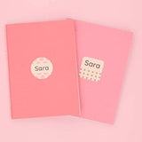 My Nametags Maxistickers - Pink Pattern (Pack of 21) - Laadlee