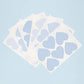 My Nametags Wall Stickers - Blue Hearts - Laadlee