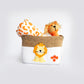 Yellow Doodle Cotton Rope Baskets - Baby Animals (Set Of 2) - Laadlee