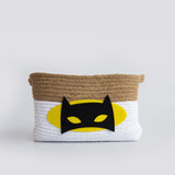 Yellow Doodle Cotton Rope Basket - Superbaby (Medium) - Laadlee