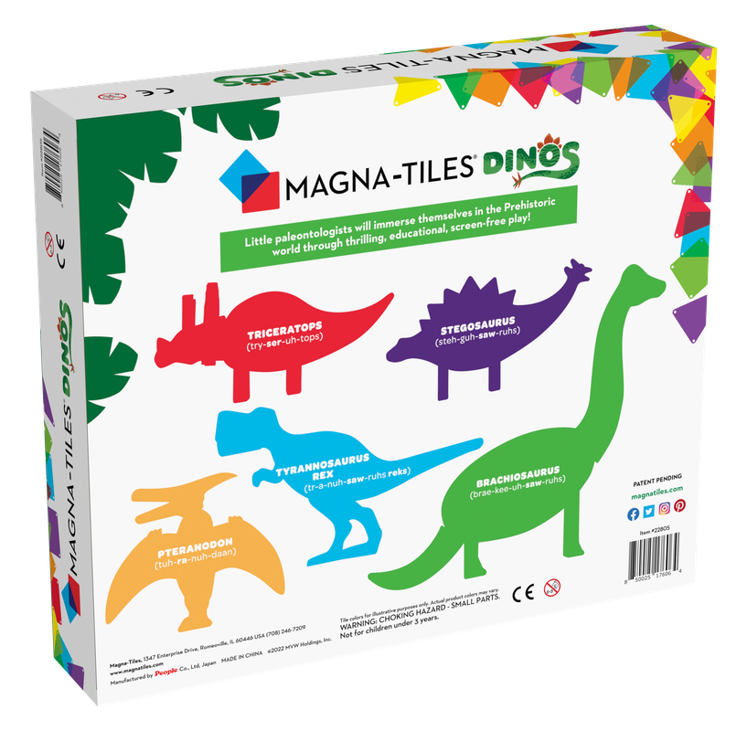 Magna-Tiles Dinos 5 Pcs. - Laadlee