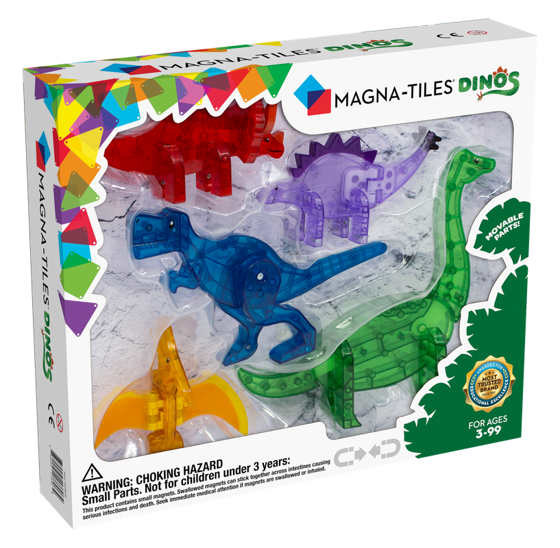 Magna-Tiles Dinos 5 Pcs. - Laadlee