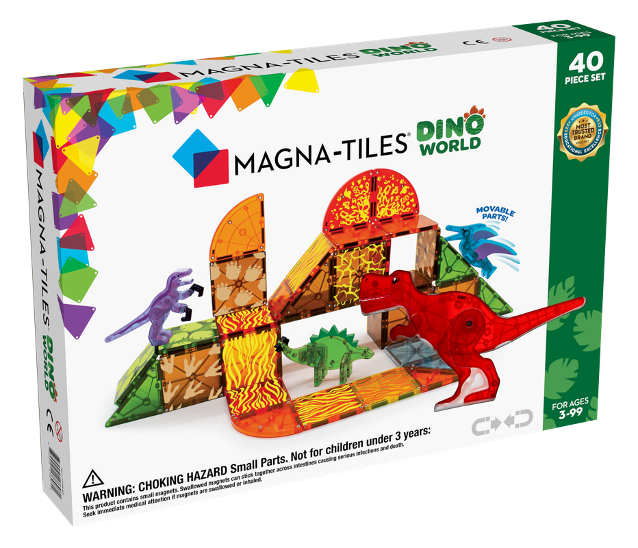 Magna-Tiles Dino World 40 Pcs. - Laadlee