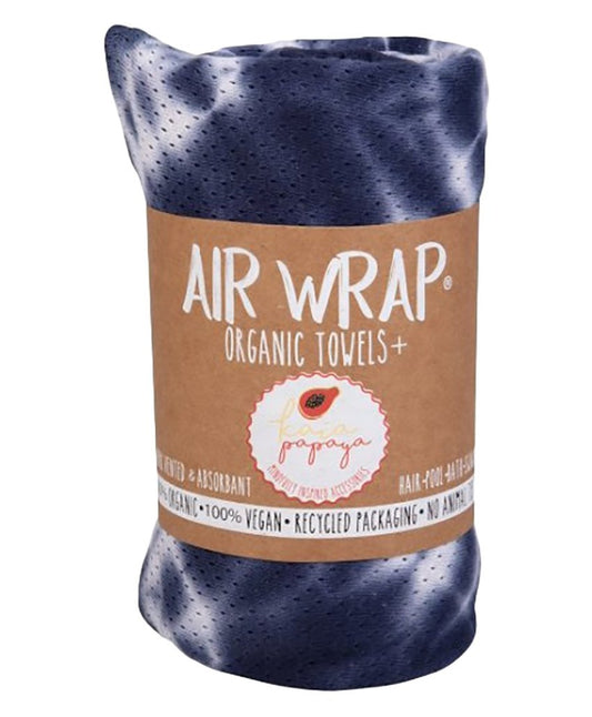 Woombie Air-Wrap Organic Blankets - Single Navy / White Tie Dye - Laadlee