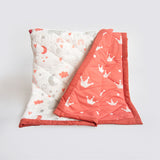 Yellow Doodle Organic Bedding Gift Basket - Magical Rainbows - Laadlee